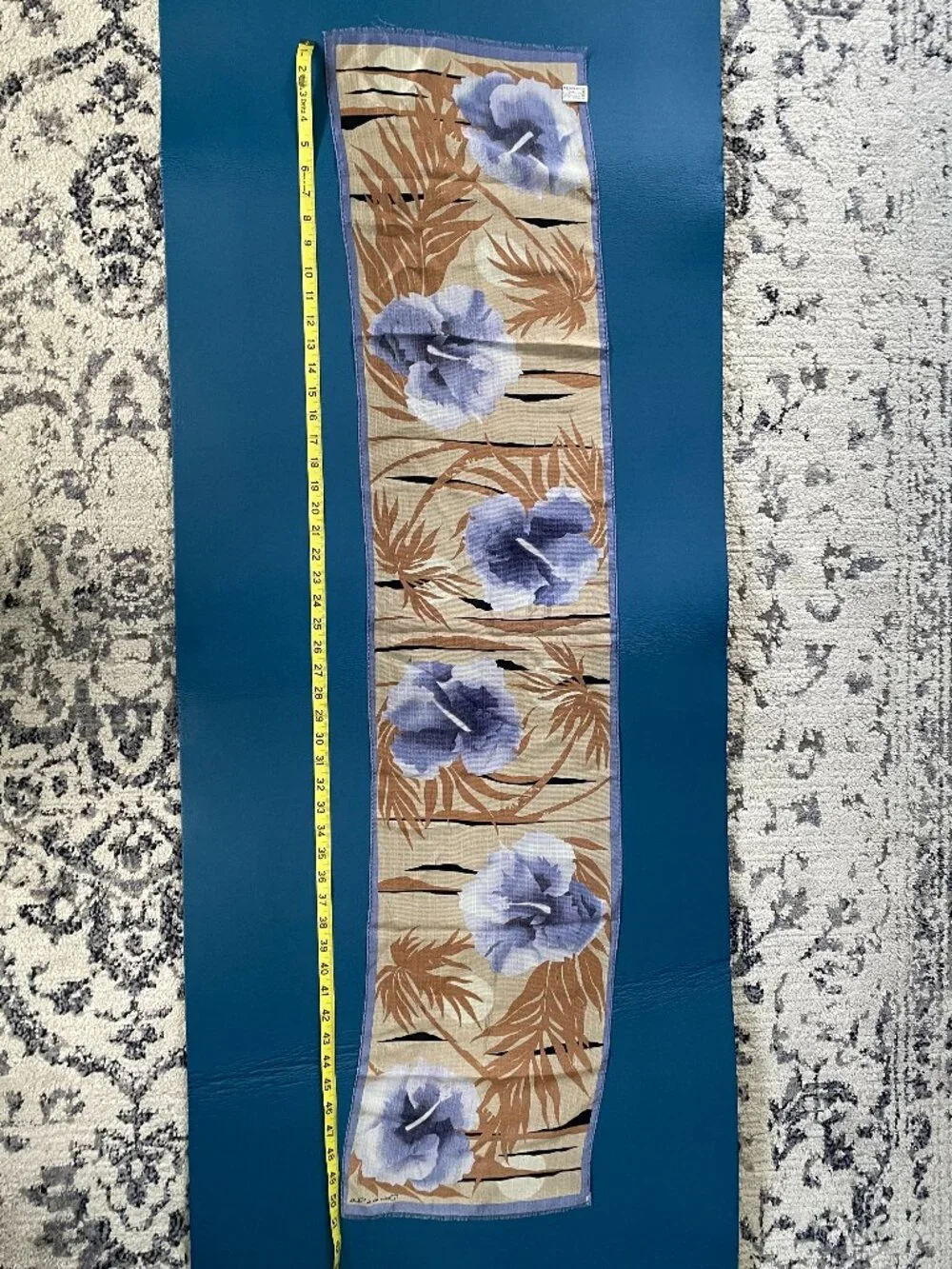 Vintage Accessory Street/Oscar de La Renta Silk Scarf Made in Japan